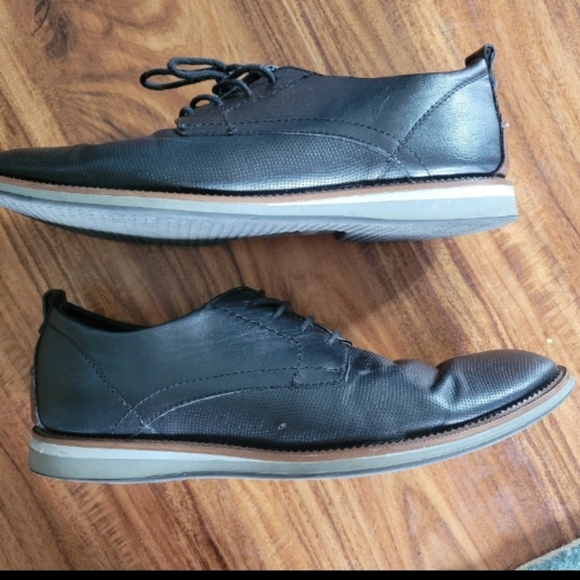 Ferro Aldo Martin Mens Casual Round Toe Formal Uniform Textured Oxford - Picture 3 of 12